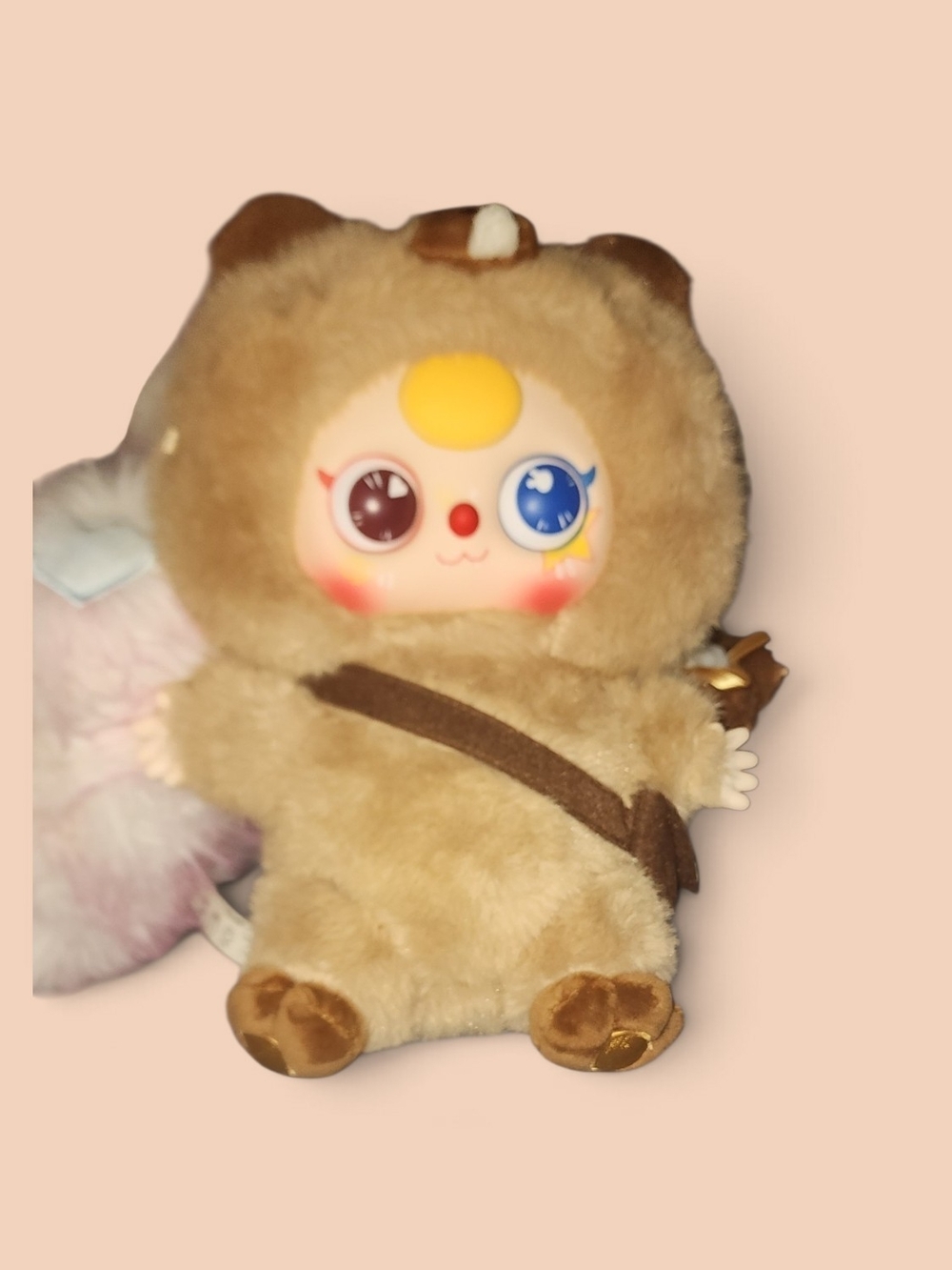 Baby Three 400% Plush Teddy Costume Doll - Cute Beige Beaver